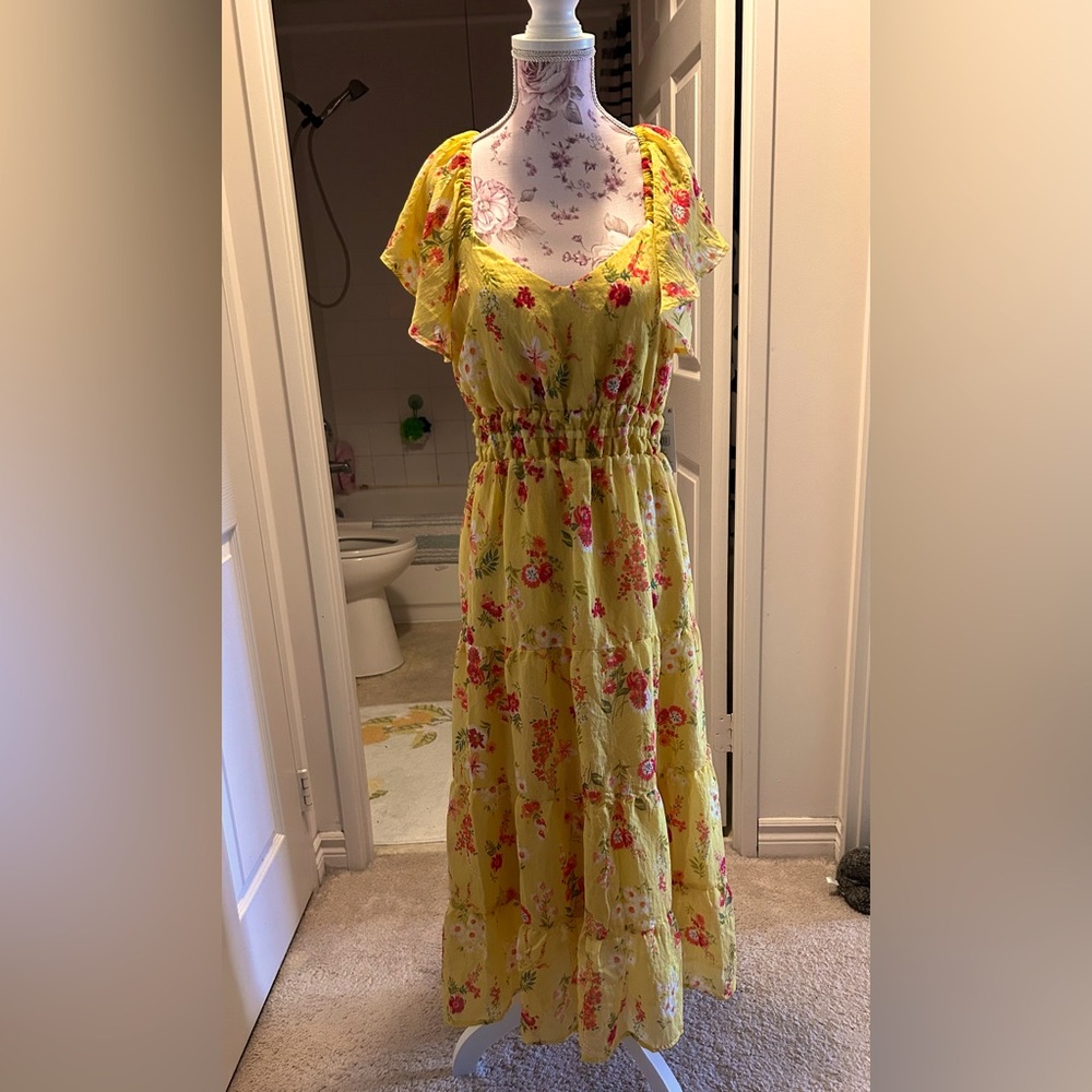 Summer dress with open back